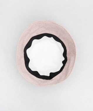 AURORA 【 LANVIN en Bleu （ランバン オン ブルー）】フィルムジャガード横ハギバケットハット ピンク