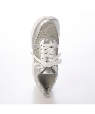 ing <ing>【WEB限定】厚底メッシュスニーカー シルバー