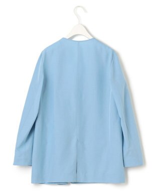 ICB 【洗える】 UnleashLite ノーカラージャケット サックスブルー系