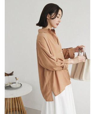 Green Parks ワッシャーシアーシャツ Beige