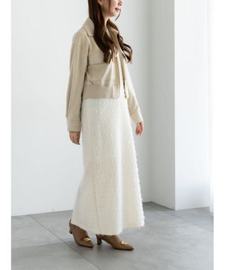 Te chichi カットジャガードキャミワンピース オフホワイト