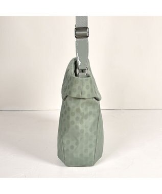 Y'SACCS PolkaDots口折れショルダー　Mサイズ ライトグリーン