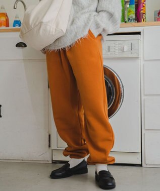 WEGO 【ユニセックス着用ITEM/ウエストゴム】スウェットパンツ ダークオレンジ