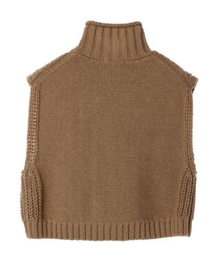Green Parks ケーブルニットベスト Beige