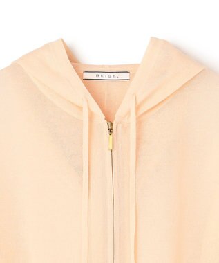 BEIGE， SIDERITE / シアージップフーディーニット Peach