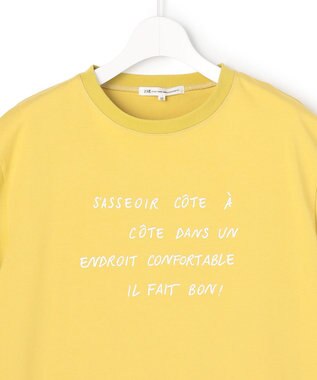 23区 S 【先行予約】リラクシーシルエット メッセージ ロゴTシャツ ライトイエロー系