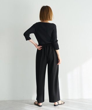 YECCA VECCA スウェットライクイージーパンツ Black