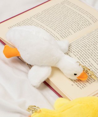 WEGO あひるぬいぐるみキーホルダー ホワイト