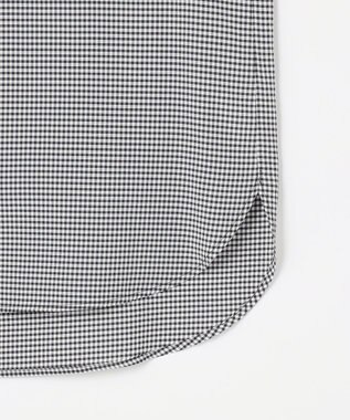 J.PRESS LADIES L 【一枚で着映え】アセVisギンガム ギンガム ブラウス ブラックチェック系