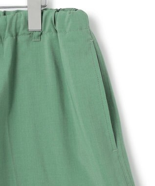 J.PRESS YORK STREET 【UNISEX】リネンライクイージーカーゴ ハーフパンツ ライトグリーン系