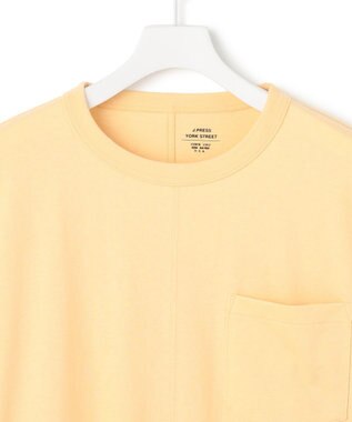J.PRESS YORK STREET 【UNISEX】ポケット付き ロングスリーブTシャツ ライトイエロー系