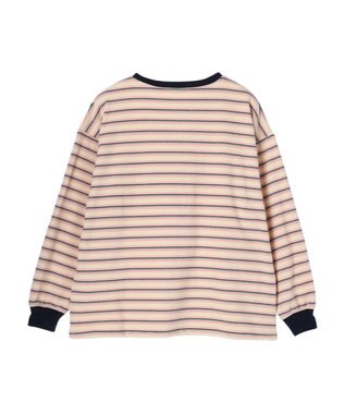 Green Parks マシュマロタッチボーダープルオーバー Pink