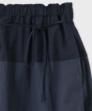 Paul Smith タスランナイロン フレアスカート ネイビー