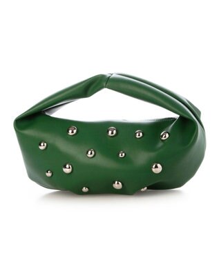 UNBILLION カシュカシュ cachecache / スタッズワンハンドルバッグ グリーン