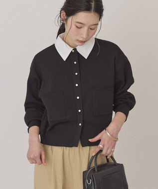 AMERICAN HOLIC 【2WAY】金ボタンカーディガン Black