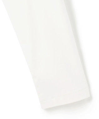 ICB L 【マシンウォッシャブル可】シンプルジャージー ロングスリーブTシャツ オフホワイト系