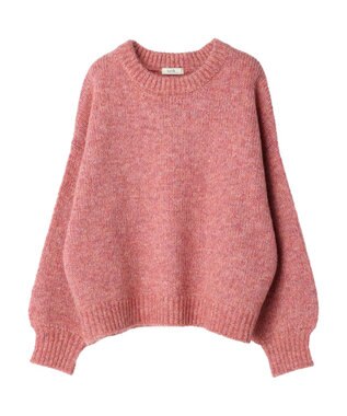 earth music&ecology ファンシーヤーンメランジプルオーバー Pink