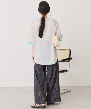 AMERICAN HOLIC 配色コクーンシルエットニット Light Gray