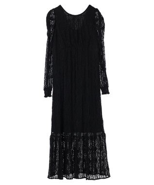 earth music&ecology 総レースワンピース Black
