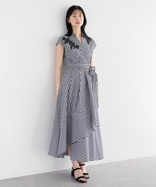 YECCA VECCA フラワーレースカシュクールワンピース Check