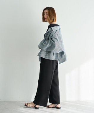 YECCA VECCA スウェットライクイージーパンツ Black