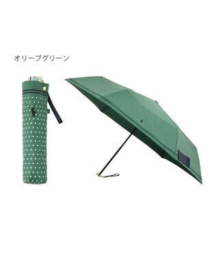MOONBAT POLO RALPH LAUREN(ポロ ラルフローレン) ツイルドットポロポニー 雨傘 折りたたみ傘 オリーブグリーン