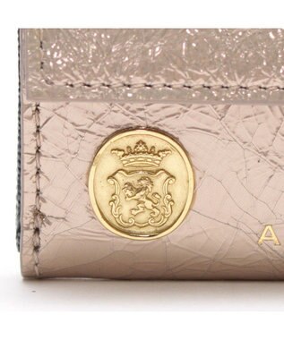 A.D.M.J. 【牛革】クラックメタル/イタリアンレザーコインパース プラチナ