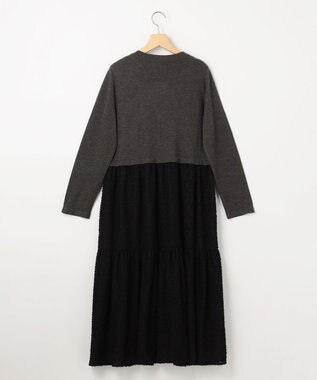 組曲 ヘアリーコンビ ワンピース グレー系