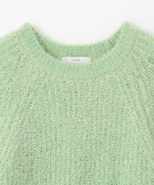 ANY カーリーファンシーニット グリーン