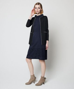 TOCCA 【洗える！】WHITE WHITE カーディガン ブラック系