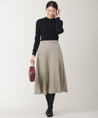 ANY SIS S 【大人百花・美人百花掲載】ガンクラブフリンジ スカート モノトーン系