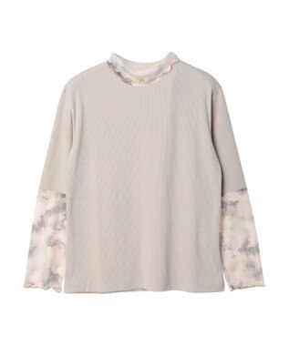 Green Parks ・ＲＡＹ　ＣＡＳＳＩＮ　タイダイシアーハイネック Gray Beige