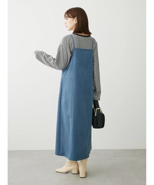 Green Parks ２ｗａｙ起毛キャミワンピース Sax