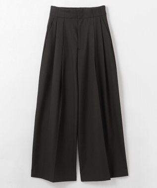 NAVE 【Nave・洗える】2WAYツイル ワイドパンツ ブラック系