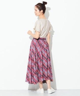 ANY 【洗える】ライトリネンクロスフレアスリーブ ブラウス サンドベージュ