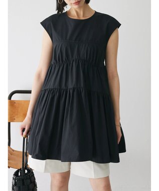 Green Parks コルセット風ミニワンピース Black