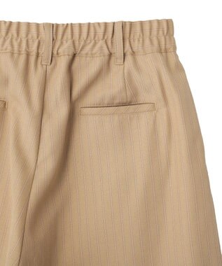 CRAFT STANDARD BOUTIQUE ストライプタックカーブパンツ Stripe Beige