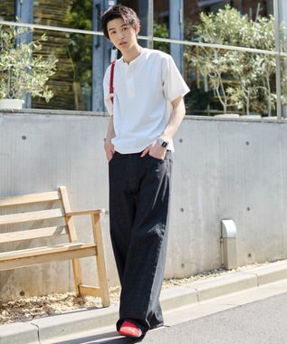 WEGO 【ユニセックス着用ITEM/SMLサイズ展開】エクストラバギーデニムパンツ デニムブラック