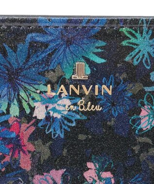 LANVIN en Bleu ブルーデイジー Lファスナー二つ折り財布 ブルー