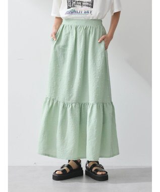 earth music&ecology ドットドビーフレアスカート Mint