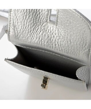 UNBILLION ペルケ perche / 牛革シュリンクタイプモバイルウォレットショルダー　旧8660 シルバー