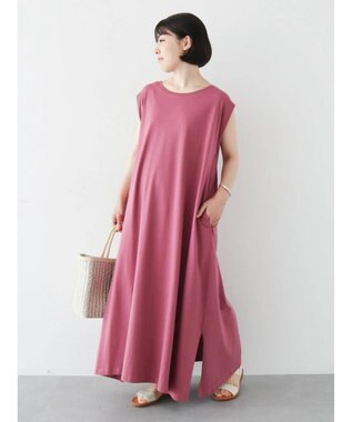 Green Parks ・ＳＵＧＡＲ　ＳＰＯＯＮ【ＣＯＯＬ】タックノースリワンピ Pink