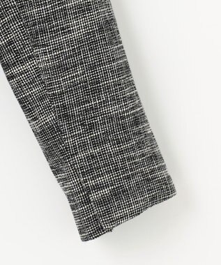 ANY L ツイードミックスジャケット ネイビー×オフ