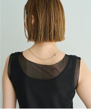 YECCA VECCA チュールMIXリブインナー Black