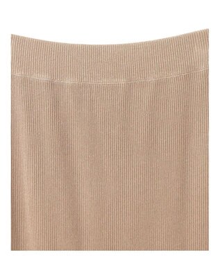 YECCA VECCA ティアードフリルラメニットスカート Beige