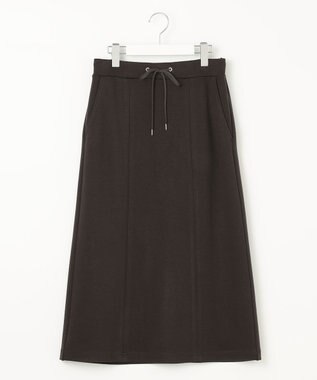 J.PRESS LADIES 【洗える】デュアルウォームポンチ スカート ダークブラウン系