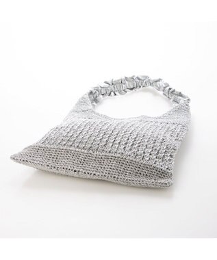 UNBILLION カシュカシュ cachecache / メタリックコードフリルハンドルトート シルバー