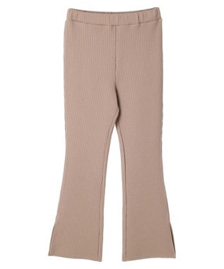 earth music&ecology ぽこぽこスリットパンツ Mocha