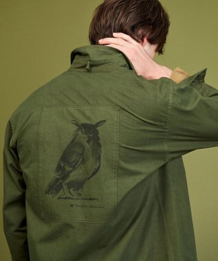 JOSEPH ABBOUD MOUNTAIN 【テーム ヤルヴィコラボ】オウル プリント シャツ カーキ系