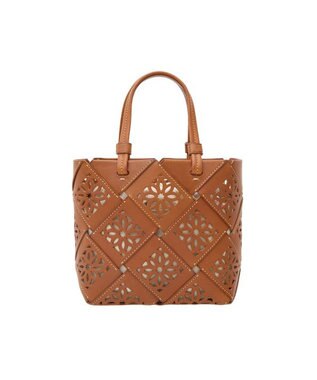 genten サスカットバスケット手提げバッグ＜S＞ チャ